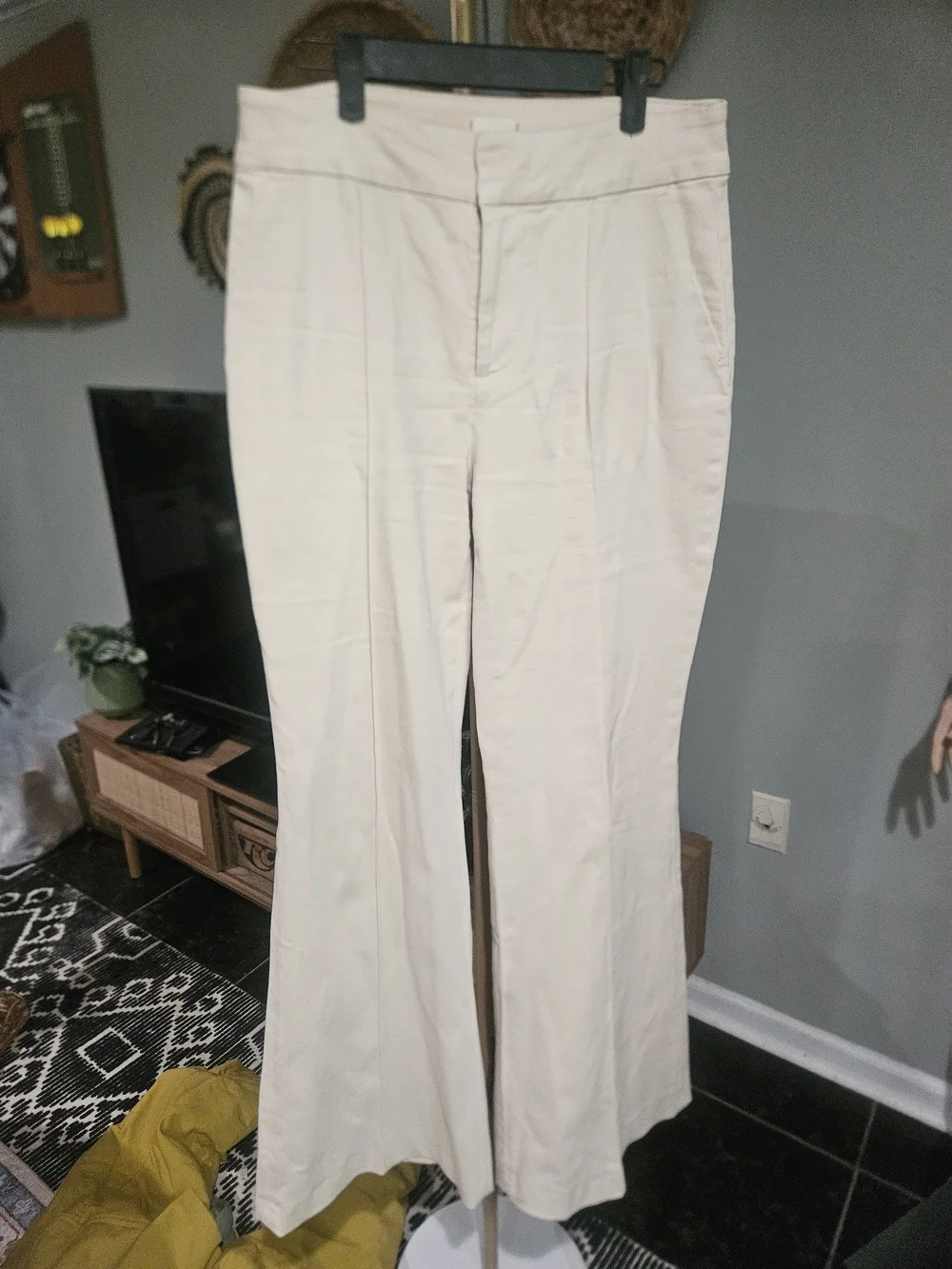 Alice + Olivia The Trouser Jean Chino High Rise Flare Pants Size 29 - Picture 11 of 16